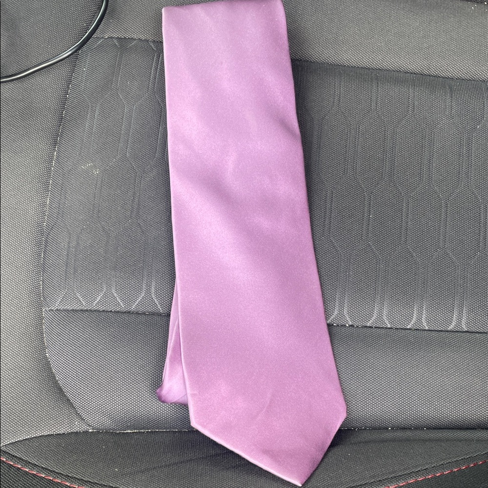 Classic Satin Purple Tie for Men